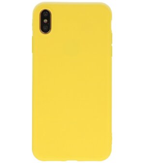 Bestcases 2.0 mm Telefoonhoesje Backcover iPhone Xs Max - Geel