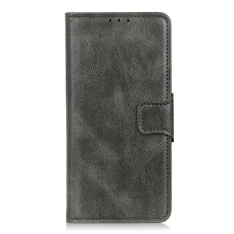 Bestcases Booktype Telefoonhoesje voor OnePlus 8 Pro - Donker Groen