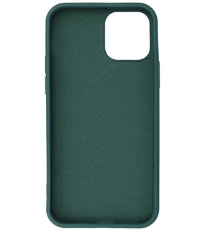 2.0mm Dikke Fashion Telefoonhoesje Backcover - Siliconen Hoesje - iPhone 12 Mini - Army Green