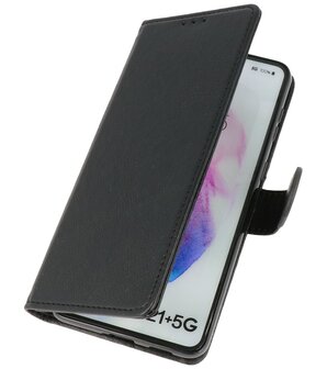 Booktype Wallet Case Telefoonhoesje voor Samsung Galaxy S21 Plus - Zwart