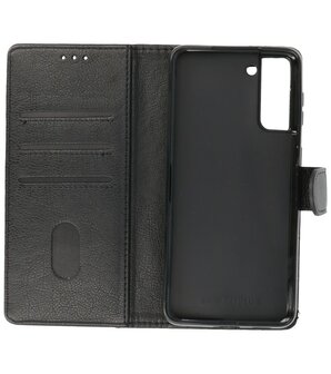 Booktype Wallet Case Telefoonhoesje voor Samsung Galaxy S21 Plus - Zwart