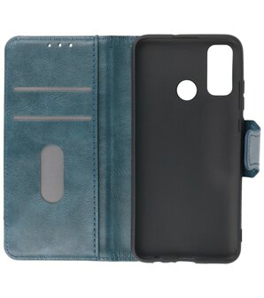 Portemonnee Wallet Case Hoesje voor Huawei P Smart (2020) - Blauw