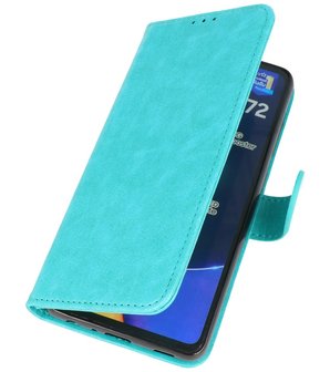 Booktype Wallet Case Telefoonhoesje voor Samsung Galaxy A72 5G - Groen