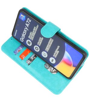 Booktype Wallet Case Telefoonhoesje voor Samsung Galaxy A72 5G - Groen