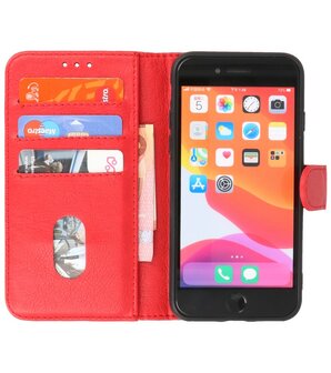 iPhone SE 2020 - iPhone 8 - iPhone 7 Hoesje Book Case Telefoonhoesje Rood