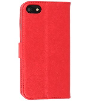 iPhone SE 2020 - iPhone 8 - iPhone 7 Hoesje Book Case Telefoonhoesje Rood