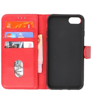 iPhone SE 2020 - iPhone 8 - iPhone 7 Hoesje Book Case Telefoonhoesje Rood