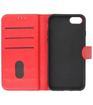 iPhone SE 2020 - iPhone 8 - iPhone 7 Hoesje Book Case Telefoonhoesje Rood