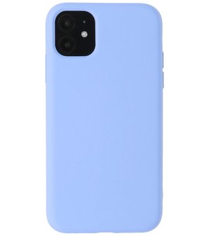 2.0mm Dikke Fashion Telefoonhoesje - Siliconen Hoesje voor iPhone 11 - Paars