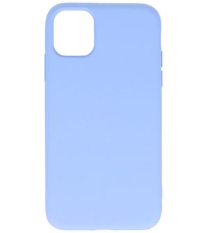 2.0mm Dikke Fashion Telefoonhoesje - Siliconen Hoesje voor iPhone 11 - Paars