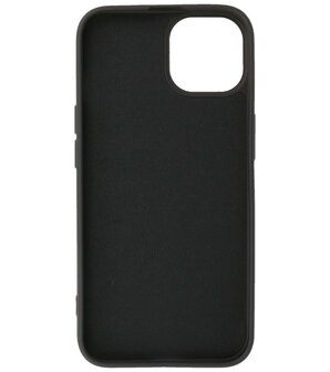 iPhone 14 Plus Hoesje - 2.0mm Dikke Fashion Telefoonhoesje Backcover - Zwart