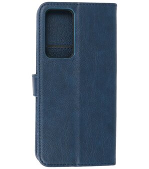 Xiaomi Poco F4 Hoesje Book Case Portemonnee Telefoonhoesje - Navy