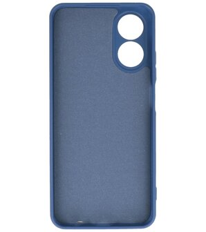 2.0mm Dikke Fashion Telefoonhoesje Siliconen Hoesje voor de Oppo Reno8 T 4G - Navy