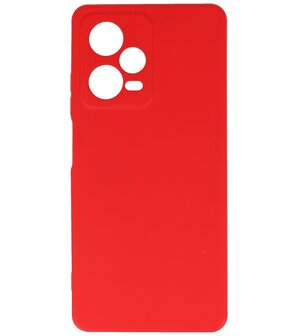 Xiaomi Redmi Note 12 Pro Plus 5G Hoesje - 2.0mm Dikke Fashion Telefoonhoesje Backcover - Siliconen Hoesje - Rood