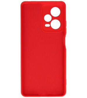 Xiaomi Redmi Note 12 Pro Plus 5G Hoesje - 2.0mm Dikke Fashion Telefoonhoesje Backcover - Siliconen Hoesje - Rood