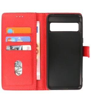 Google Pixel 8 Pro Hoesje Book Case Portemonnee Telefoonhoesje - Rood