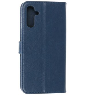 Samsung Galaxy A15 Hoesje Book Case Portemonnee Telefoonhoesje - Navy