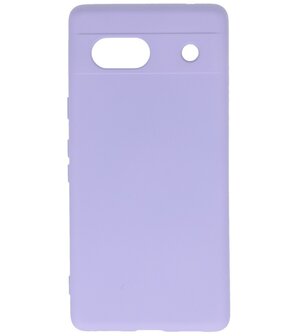 Fashion Color TPU Hoesje Google Pixel 7A Paars