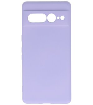 Fashion Color TPU Hoesje Google Pixel 7 Pro Paars