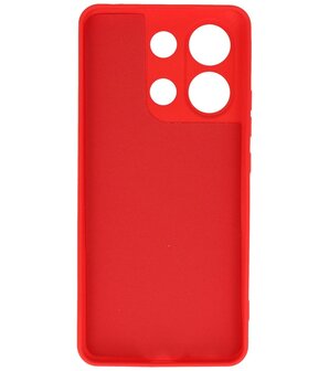 Fashion Color TPU Hoesje Xiaomi Redmi Note 13 4G Rood