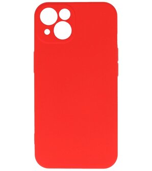 iPhone 13 Hoesje - 2.0mm Dikke Fashion Telefoonhoesje Backcover - Rood