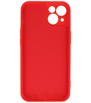 iPhone 13 Hoesje - 2.0mm Dikke Fashion Telefoonhoesje Backcover - Rood