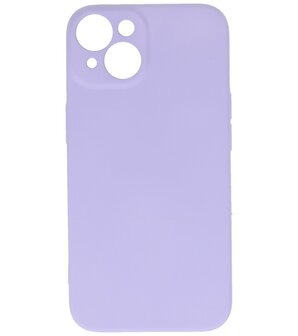 iPhone 14 Hoesje - 2.0mm Dikke Fashion Telefoonhoesje Backcover - Paars