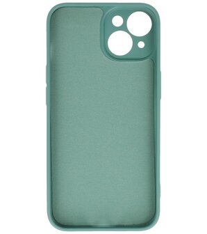 iPhone 14 Hoesje - 2.0mm Dikke Fashion Telefoonhoesje Backcover - Donker Groen