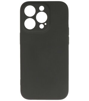 iPhone 14 Pro Hoesje - 2.0mm Dikke Fashion Telefoonhoesje Backcover - Zwart