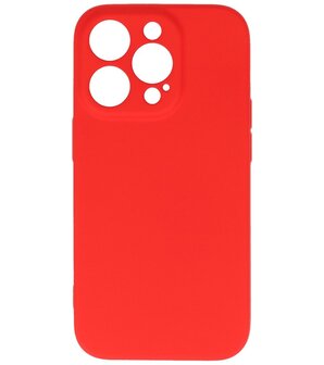 iPhone 14 Pro Hoesje - 2.0mm Dikke Fashion Telefoonhoesje Backcover - Rood