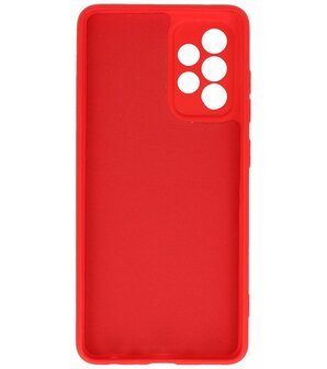 2.0mm Dikke Fashion Backcover Telefoonhoesje voor Samsung Galaxy A52 / A52 5G - Rood