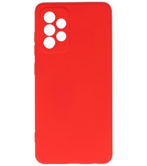 2.0mm Dikke Fashion Backcover Telefoonhoesje voor Samsung Galaxy A52 / A52 5G - Rood