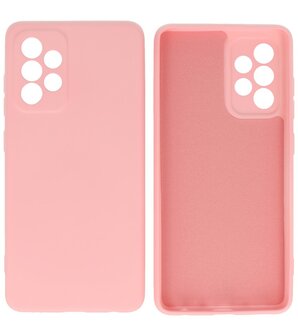 2.0mm Dikke Fashion Backcover Telefoonhoesje voor Samsung Galaxy A52 / A52 5G - Roze