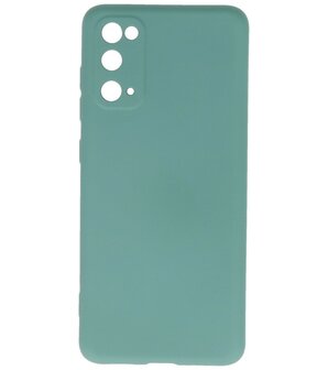 Fashion Backcover Telefoonhoesje voor Samsung Galaxy S20 - Donker Groen