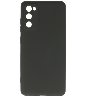 2.0mm Dikke Fashion Telefoonhoesje Backcover - Siliconen Hoesje - Samsung Galaxy S20 FE - Zwart