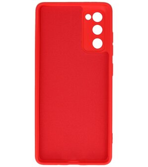 2.0mm Dikke Fashion Telefoonhoesje Backcover - Siliconen Hoesje - Samsung Galaxy S20 FE - Rood