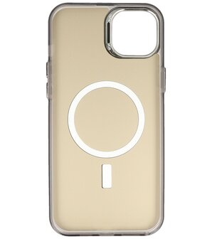 Magsafe Hoesje Geschikt voor iPhone 12 / 12 Pro - Magnetisch Smartphone Hoesje - Zwart