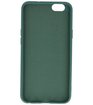 OPPO A59 4G Hoesje Fashion Backcover Telefoonhoesje Donker Groen