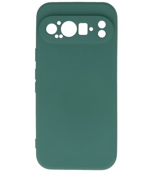 Fashion Color TPU Hoesje Google Pixel 9 Pro Donker Groen