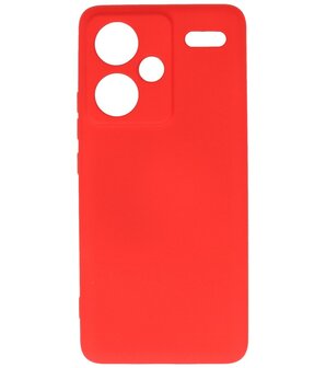 Fashion Color TPU Hoesje Xiaomi Redmi Note 13 Pro Plus Rood