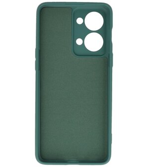 Fashion Color TPU Hoesje OnePlus Nord 2T Donker Groen