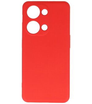 Fashion Color TPU Hoesje OnePlus Nord 3 5G Rood