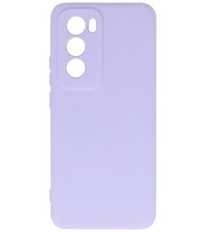 Fashion Color TPU Hoesje Oppo Reno 12 Paars