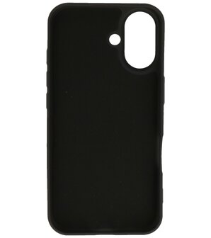 Fashion Color TPU Hoesje voor iPhone 16 Zwart