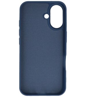 Fashion Color TPU Hoesje voor iPhone 16 Navy