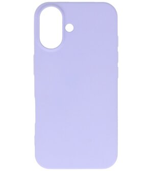 Fashion Color TPU Hoesje voor iPhone 16 Paars