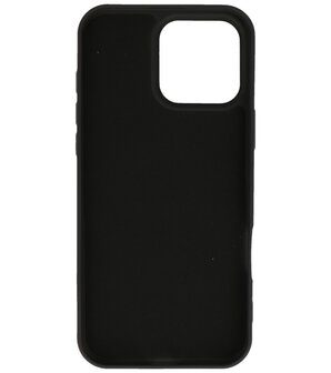 Fashion Color TPU Hoesje voor iPhone 16 Pro Zwart