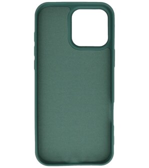 Fashion Color TPU Hoesje voor iPhone 16 Pro Donker Groen