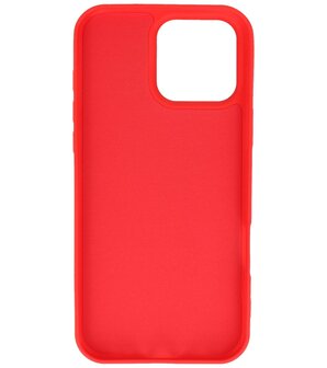 Fashion Color TPU Hoesje voor iPhone 16 Pro Max Rood