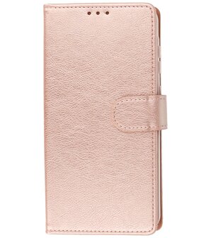 Samsung Galaxy A55 Hoesje Book Case Portemonnee Telefoonhoesje - Roze Goud